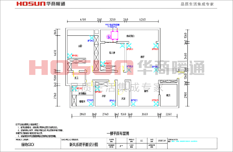 绿地GIC新风系统安装